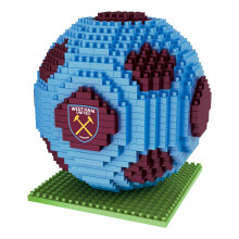 FOCO Officially Licensed West Ham United FC BRXLZ Bricks 3D Football Construction Building Set