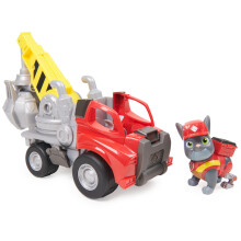 Rubble & Crew, Charger's Crane Grabber Toy Truck with Movable Parts and a Collectible Action Figure, Kids' Toys for Ages 3 and Up
