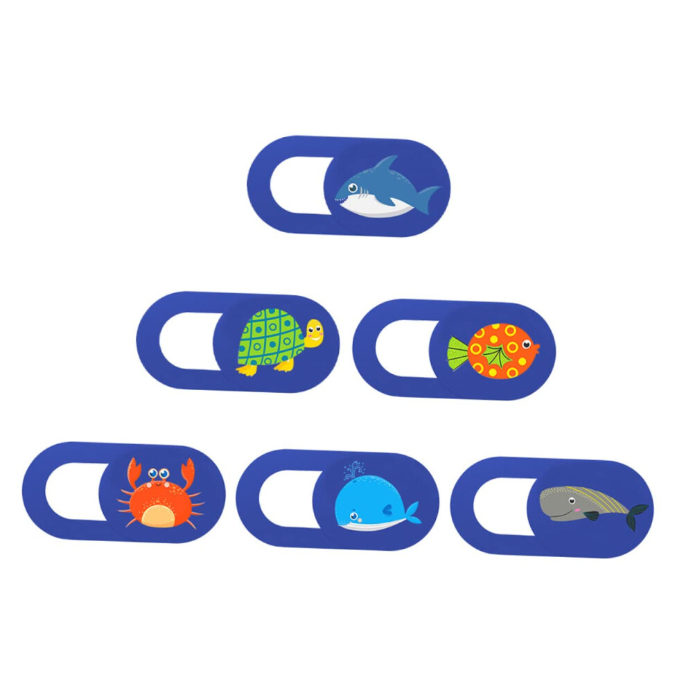 6Pcs Animal Pattern Webcam Cover Slide For Laptop And Phone, Privacy Protection Adhesive 9455672922760