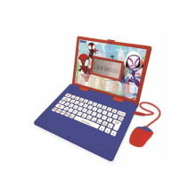 LEXIBOOK, Spider-Man, Educational and Bilingual Laptop French/English, Toy for Child Kid (Boys & Girls), 124 Activities, Learn Play Games and Music,