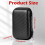 mwellewm Playing Cards Case, Practical Playing UNO Card Game Case, Game Box Holder (Black) 2