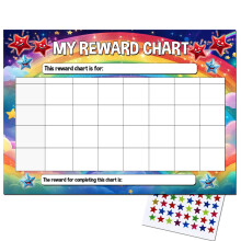 Reward Chart & Progress Tracker – A4 Goal and Habit Tracking Chart for Home, Study and Work, Habit and Routine Building
