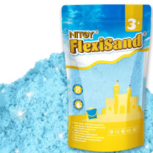 NiToy 2.2Lbs/1kg Play Sand, Never Dries Out-Fun for 3 Years and up Kids Bulk Refill for Sensory Sand Box Toys, Ideal for Shaping, Squeezing and Moldi