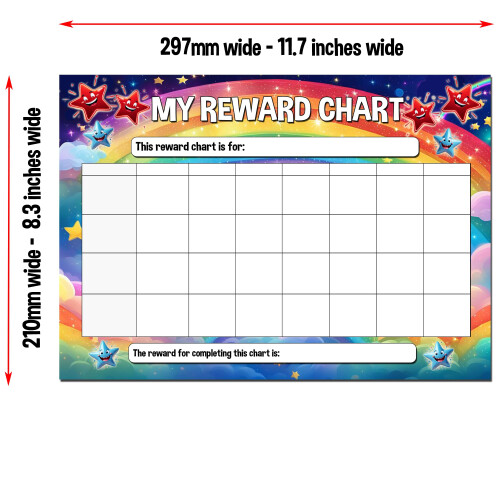 Reward Chart & Progress Tracker – A4 Goal and Habit Tracking Chart for Home, Study and Work, Habit and Routine Building 2