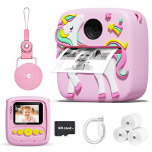 Kids Camera Instant Print 1080P Toddler Camera Girls Gifts Toys Age 3