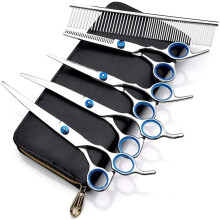 Professional Barber Scissors Stainless Steel with Ergonomic Handle for Hair Cutting and Beard Trimming