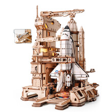 ROKR 3D Puzzle Space Shuttle Wooden Puzzle, Wooden Model Kits for Adults Model Building Kits Birthday Gifts for Kids and Adults, Space Shuttle, LKA02