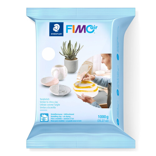 Staedtler STAEDTLER 81010 FIMO Air Basic  AirDrying Modelling Clay 1 kg  White
