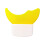Makeup Application Tool Silicone Eyeshadow and Eyeliner Guide Yellow 5.7x5cm Reusable Template 1