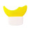 Makeup Application Tool Silicone Eyeshadow and Eyeliner Guide Yellow 5.7x5cm Reusable Template 4