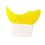 Makeup Application Tool Silicone Eyeshadow and Eyeliner Guide Yellow 5.7x5cm Reusable Template 5
