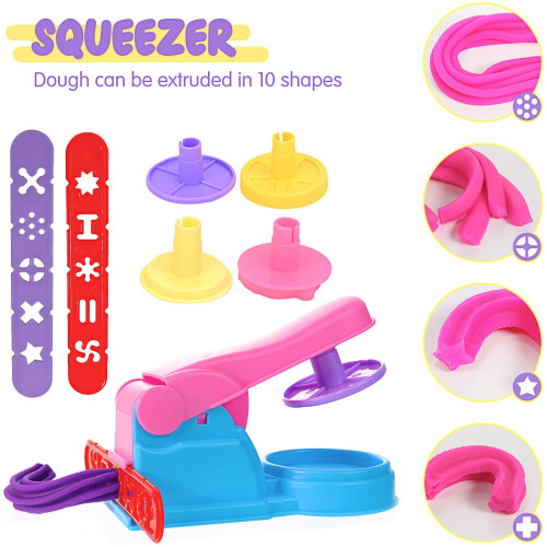Jiosdo Dough Tools and Cutters, 40 Pcs Kids Clay Tools Set,With Storage Box 1