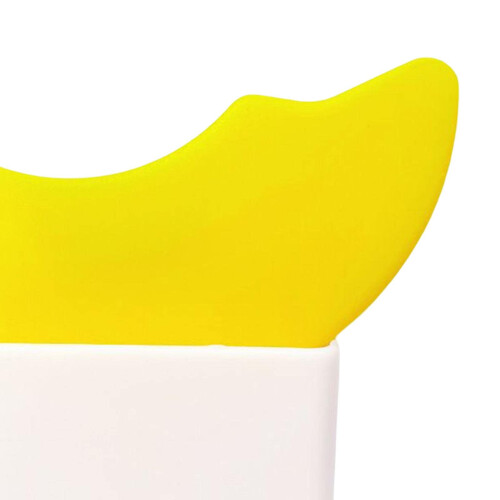 Makeup Application Tool Silicone Eyeshadow and Eyeliner Guide Yellow 5.7x5cm Reusable Template 1