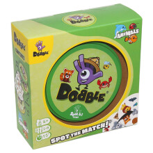 Asmodee | Dobble Animals | Fun Family Card Game | Fast-Paced Observation Game | 15 Min Playtime | 2-8 Players | Ages 6 and up | Tin Box & 55 Cards