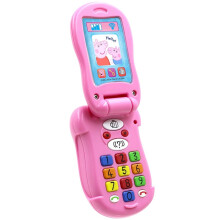 Peppa Pig PP06 Peppa's Flip & Learn Toy Phone for Kids-Interactive Learning and Child Development, Colours and Number Recognition and Communication,
