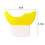 Makeup Application Tool Silicone Eyeshadow and Eyeliner Guide Yellow 5.7x5cm Reusable Template 3