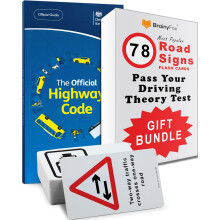 UK Driving Theory Test Kit: The Official Highway Code Book 2026 UK + 78 Road Signs Flash Cards. 16th & 17th Learner Drivers Birthday Gifts for 16 & 1