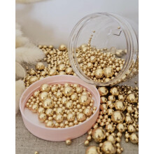 Metallic Gold Sugar Sprinkles (35g, Mix)