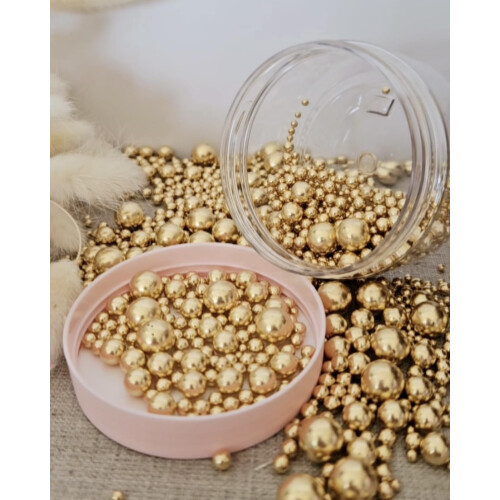 Metallic Gold Sugar Sprinkles (35g, Mix)