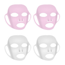 Reusable Silicone Face Mask Cover with Ear Loops, AntiWrinkle Moisturizing Skincare Wrap