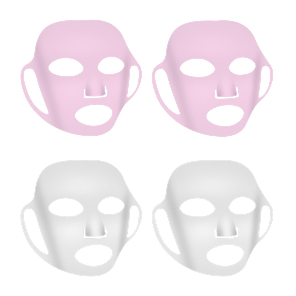 Reusable Silicone Face Mask Cover with Ear Loops, AntiWrinkle Moisturizing Skincare Wrap