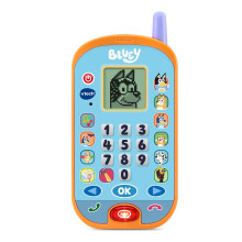 VTech Bluey Ring Ring Learning Phone, Official Bluey Toy, Interactive Role Play Phone, Toy Phone with Voice Activation, Games & Numbers, Educational