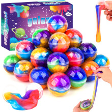 Rowecvce 36 Pack Galaxy Slime Balls for Kids - Stretchy, Non-Sticky, Mess-Free Stress Relief Toys, Party Favors, Classroom Rewards, Goodie Bag Stuffe