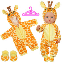 Aolso Baby Doll Clothes for 14-18 Inch Doll 35-45 cm Baby Doll, New Doll Clothes Outfits, Outfits Hooded Jumpsuit with 1 Coat hanger, New Born Baby D