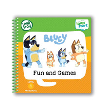 LeapFrog LeapStart Bluey Fun and Games, LeapStart Books, Compatible with LeapStart Systems, 25+ Interactive Games & Activities, Educational Book for