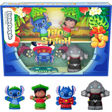 Little People COLLECTOR Disney Lilo & Stitch Special Edition Set for Adults & Fans, 4 Figures in a Display Package, JFC77