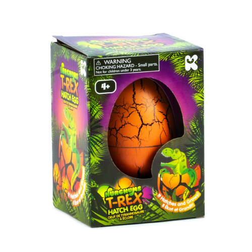 Keycraft Nurchums Dinosaur Hatching Egg – TRex Growing Toy SelfHatching Egg