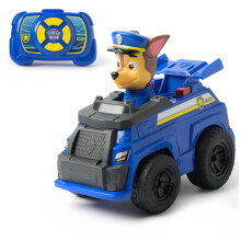 Paw Patrol Chase RC Action Cruiser, Remote Control Car with LED Lights and Easy-Steer Controller, Pretend Play Kids Toys for Boys and Girls Ages 3 an