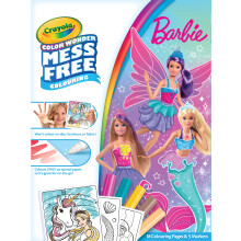 CRAYOLA Color Wonder - Barbie | Mess-Free Colouring Book (Includes 18 Colouring Pages and 5 Magic Color Wonder Markers) | For Ages 3+