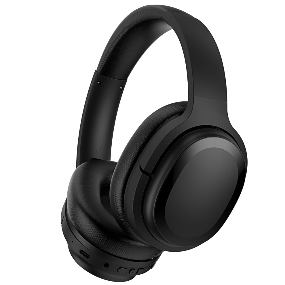 Noise Cancelling Headphones Wireless Bluetooth Hybrid Anc Over Ear Hifi Bass 30H Comfort Fit Matte Black 9092120421484