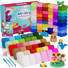 Air Dry Clay 90 Colors, Modeling Clay for Kids, DIY Model Magic Clay, Molding Clays Kit with Sculpting Tools, Non-Sticky Soft and Super Light, Arts a
