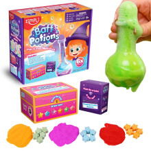 ZIMPLI - Baff Potions, Mix 6 Magical Potions That Fizz, Explode and Colour The Water, Science & Educational Bath Bombs Experiment Kit, Birthday, Xmas