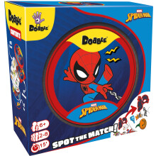 Asmodee | Dobble Spiderman | Family Card Game | Ages 6+ | 2-8 Players | 15+ Minutes Playing Time