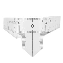 Eyebrow Ruler for Precise Brow Mapping, Transparent Microblading Measuring Tool, Nose Bridge Type