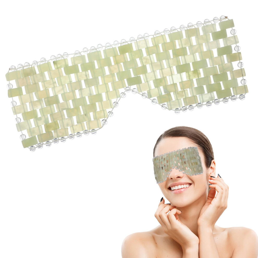 Jade Eye Mask Sleeping Facial Eye Mask For Hot & Cold Therapy AntiAging Relief For Wrinkles Migraine Relief Puffiness