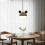 Pendant Light Nordic Travertine and Walnut Globe Lamp, Adjustable G9 LED Ceiling Light 3