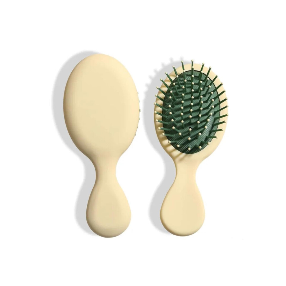 Yellow Scalp Massage Brush With Ergonomic Nonslip Grip, Wet And Dry Detangling Hair Brush For All Hair Types,
