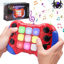 Spider Toys for 6 7 8 9 Year Old Boys Girls: Quick Push Pop Game Sensory Fidget Toys Gifts for Boys Age 5 6 7 8 9, Handheld Games Consoles Autism Bir
