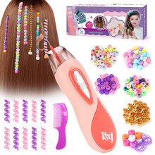 Little Guy 5 6 7 8 9 10 Year Old Girls Gifts: Toys for Girls Age 6-12 Hair Accessories Beads for Braids Birthday Presents Age 7 8 9 DIY Hair Princess