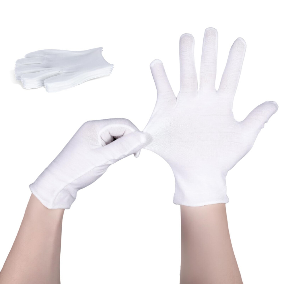 7 Pairs Cotton Moisturizing Gloves for Dry Hands Sleeping, Overnight Lotion Gloves for Women and Men