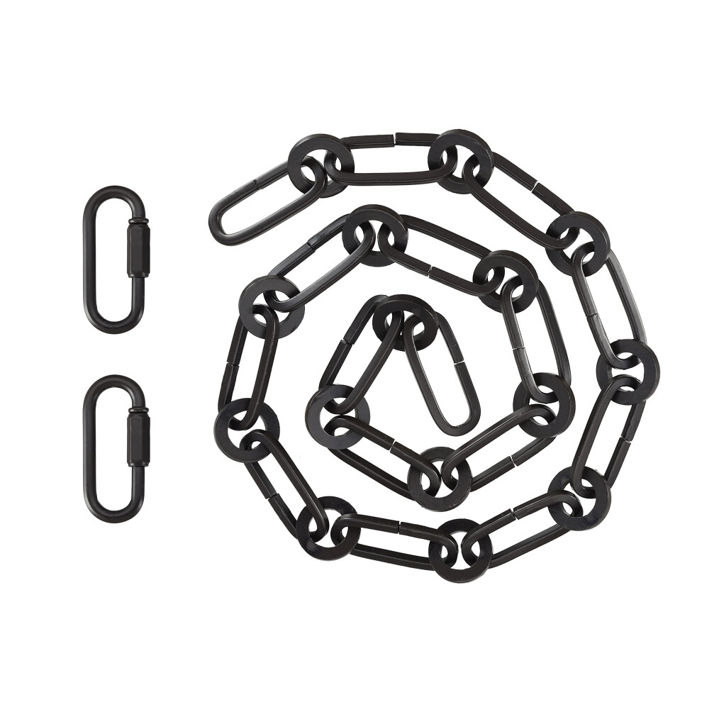 Heavy Duty Oil Rubbed Bronze 8 Gauge Hanging Chain With Quick Links For Lights And Plants, 3Ft 9092120422436