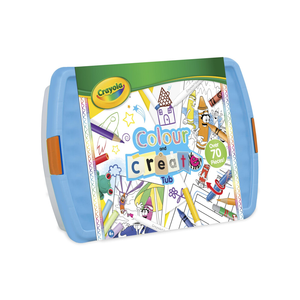 Crayola Colour And Create Tub Including Crayons Markers Pencils Pens C