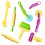 nuoshen 20 Pcs Clay Dough Tool Kit, Plastic DIY Clay Dough Modelling Tools Set Rollers and Cutters for Kids(Random Color) 2