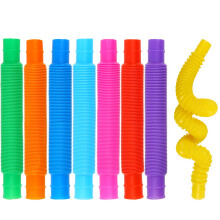 VEYLIN Fidget Toy Tubes, 8-Pack Sensory Bendable Tubes for DIY, Stress Relief, and Anxiety, Suitable for Kids and Adults with ADHD & Autism, Perfect