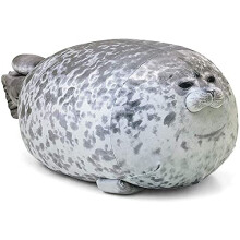 RUNYA Blob Seal Pillow Cute Chubby Seal Plush Toy Stuffed Animals