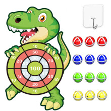 76cm Dinosaur Toys for Boys - Kids Toys Velcro Dartboard Set with 12 Sticky Balls, Indoor & Outdoor Party Tossing Games for Boys Girls Adults Birthda